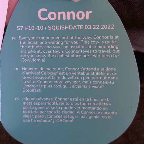 Squishmallows Connor the cow - Picture 5 of 5